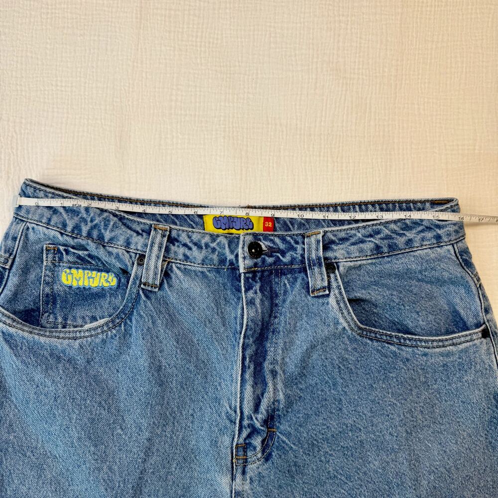 Empyre Easy Now Jeans Y2K Blue Denim Straight Leg Men's 32 Relaxed Fit Skate - Picture 9 of 16